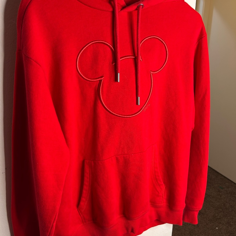 H&M Red Hoodie with Mouse Design